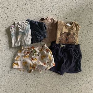 Zara lot, 2-3yrs size, 4 t-shirts and 2 pair of shorts